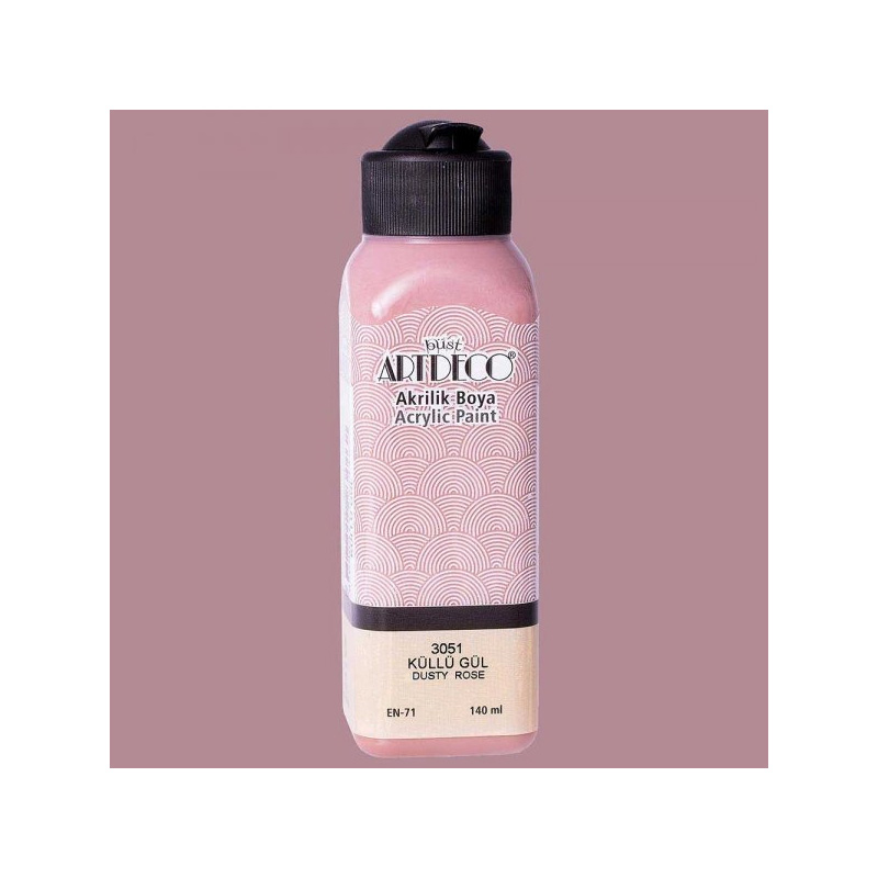 ARTDECO AKRİLİK BOYA 140 ML KÜLLÜ GÜL 070R-3051