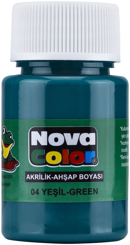 NOVA COLOR AKRİLİK BOYA YEŞİL ŞİŞE NC-172