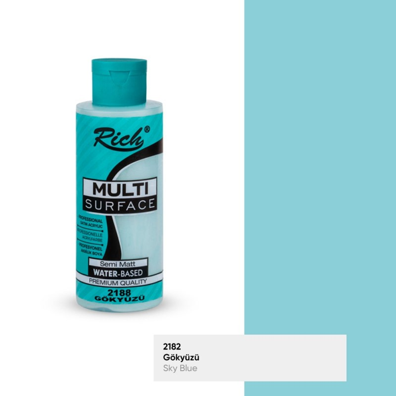 RICH MULTİ AKRİLİK BOYA 2188 GÖKYÜZÜ 120 cc