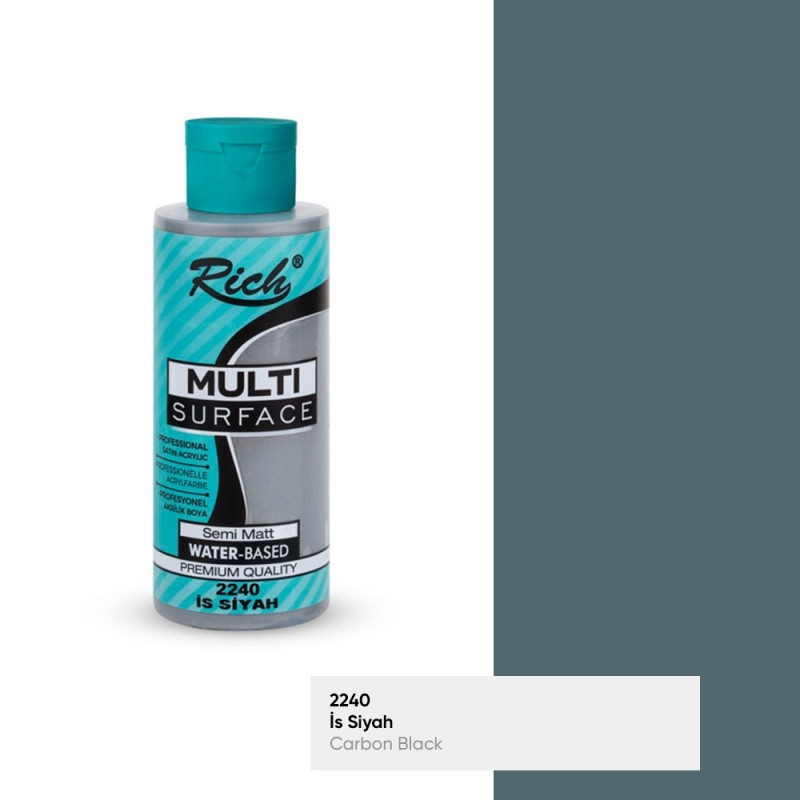 RICH MULTİ AKRİLİK BOYA 2240 İS SİYAH 120 cc