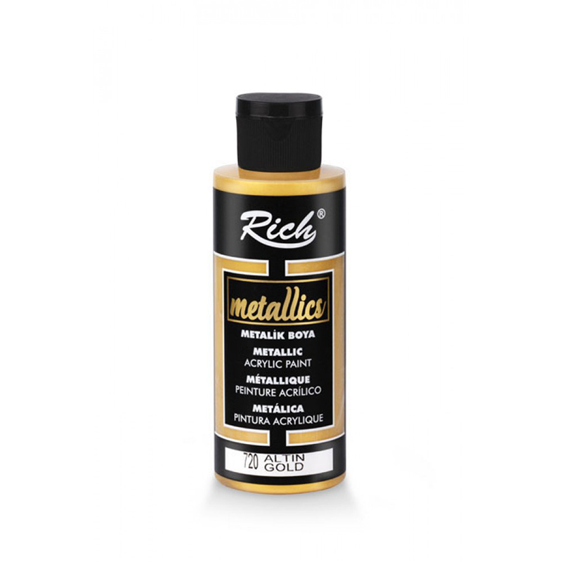 RICH METALİK AKRİLİK BOYA 03956 ALTIN 120 cc