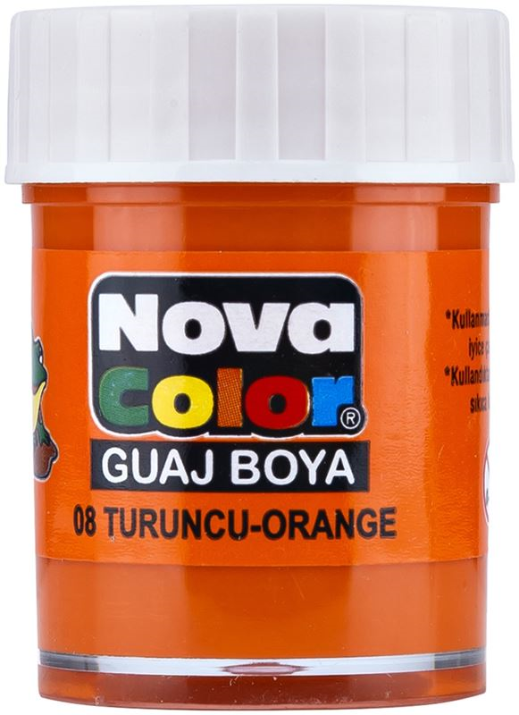 NOVA COLOR GUAJ BOYA TURUNCU ŞİŞE NC-110