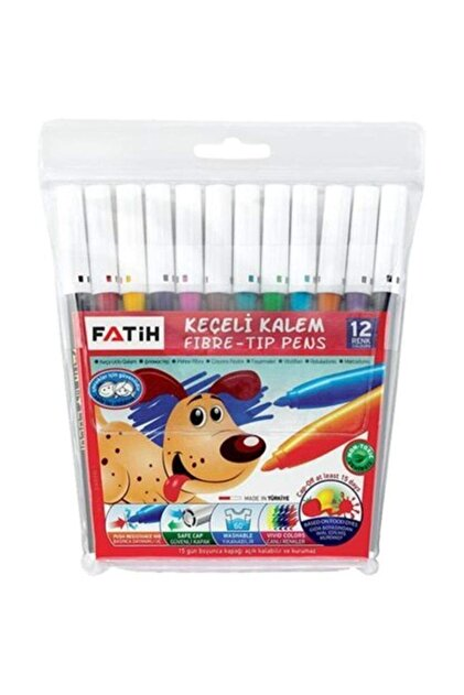 FATİH 12 RENK KEÇELİ KALEM TAKIM 34020