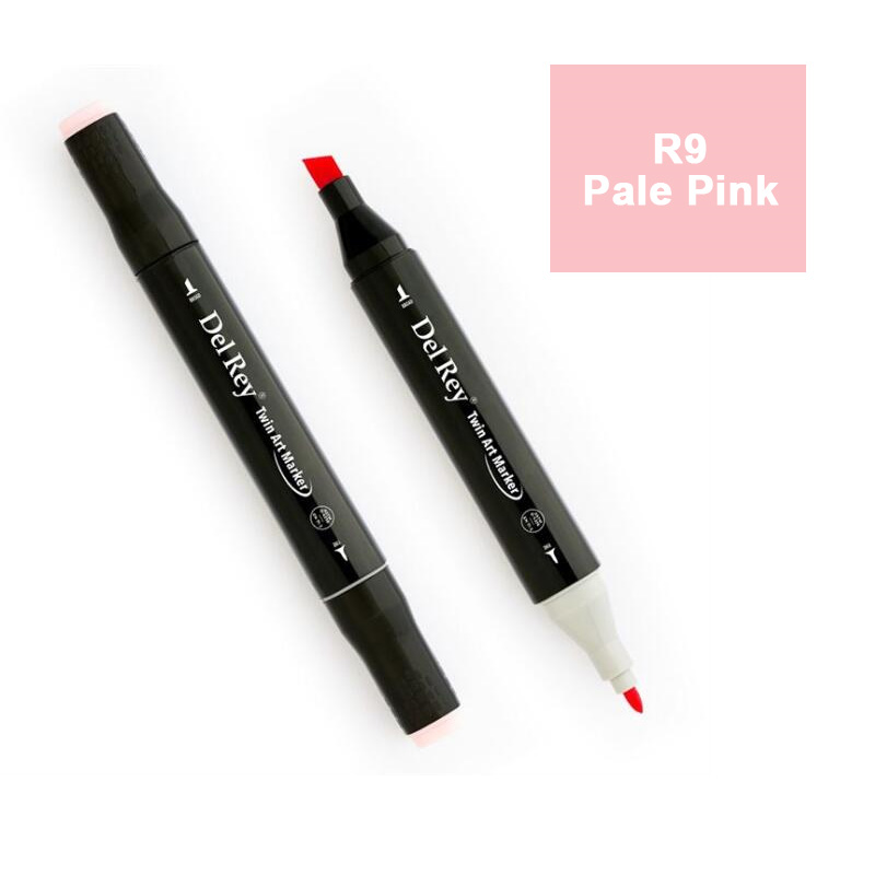 DEL REY TWIN MARKER RP9 PALE PİNK ÇİFT UÇLU GRAFİK KALEMİ MN-DR009