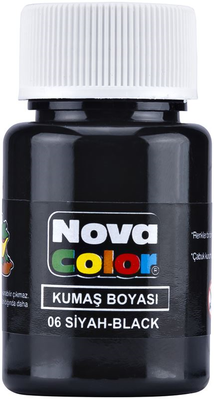 NOVA COLOR KUMAŞ BOYASI SİYAH NC-164