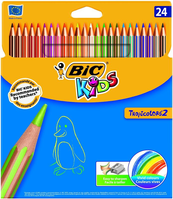 BİC TROPICOLORS 24 RENK KURUBOYA 9375183 (ÖZEL FİYAT)