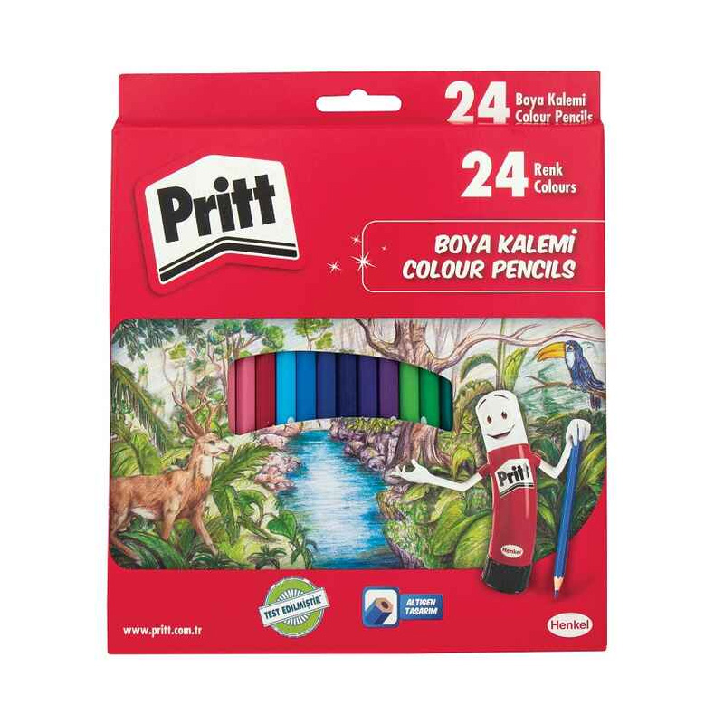 PRİTT 24 RENK KURU BOYA TAM BOY 1221351