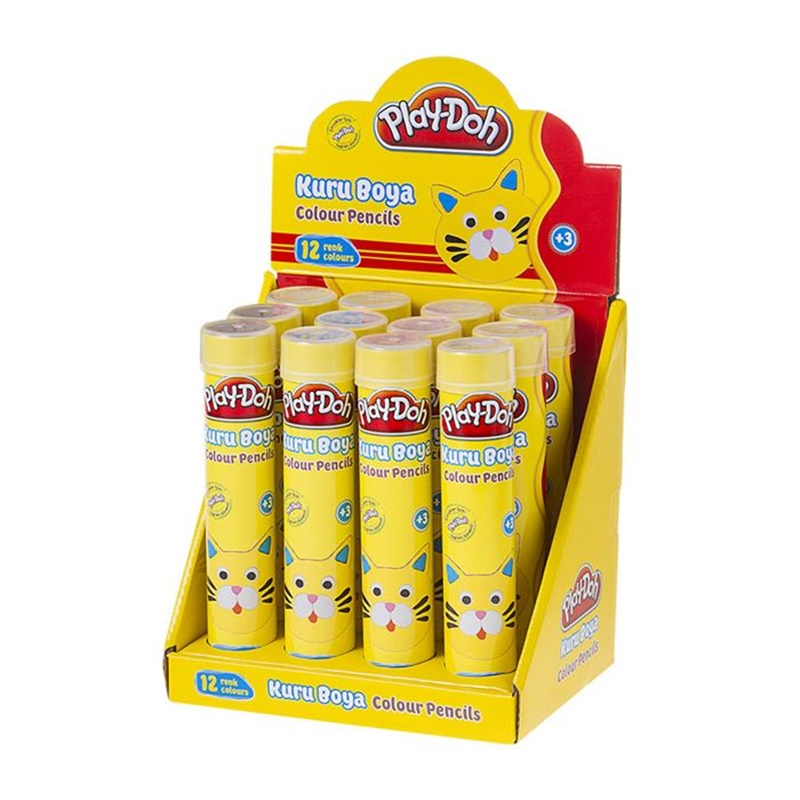 PLAY-DOH 12 RENK METAL TÜP KURUBOYA KU005